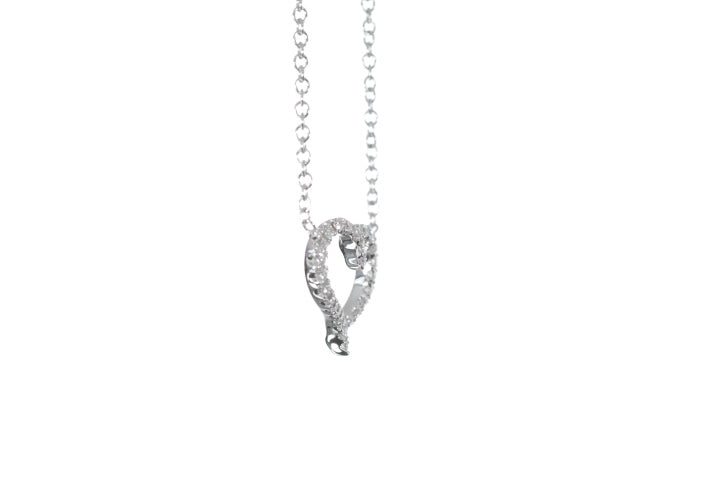 Open Heart Diamond Pendant