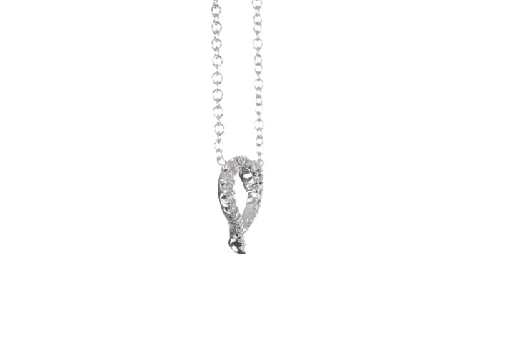Open Heart Diamond Pendant