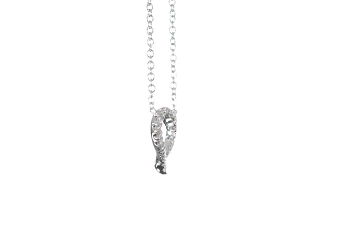 Open Heart Diamond Pendant