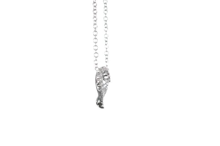 Open Heart Diamond Pendant