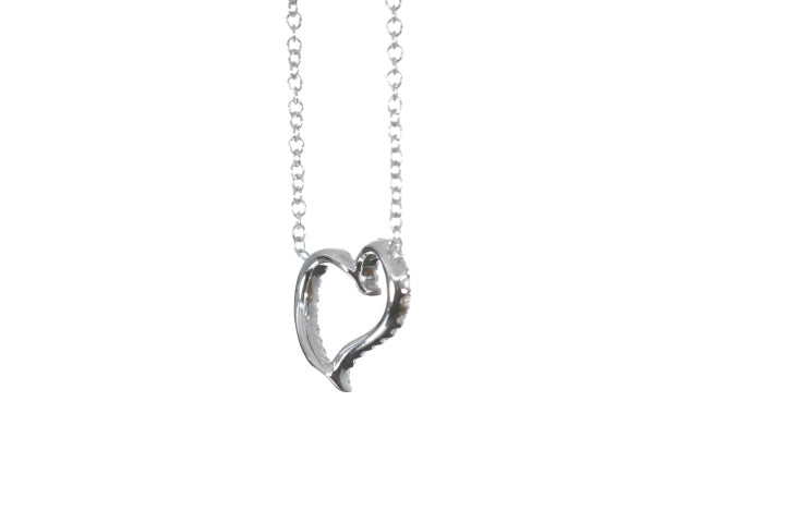 Open Heart Diamond Pendant