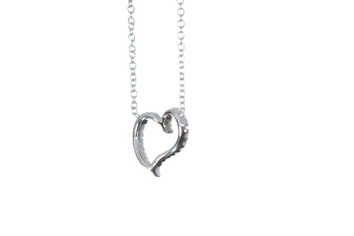 Open Heart Diamond Pendant