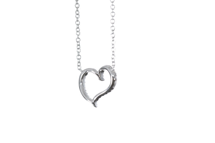 Open Heart Diamond Pendant