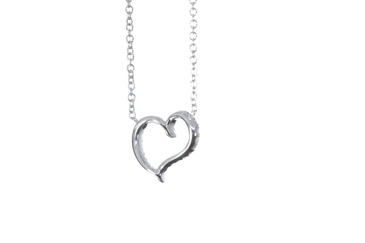 Open Heart Diamond Pendant