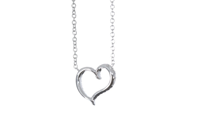 Open Heart Diamond Pendant