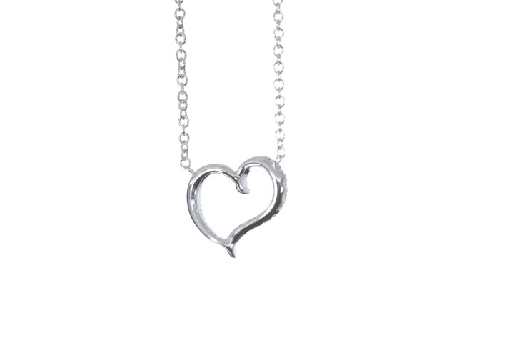 Open Heart Diamond Pendant