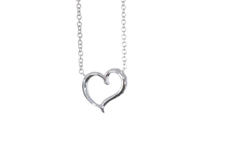 Open Heart Diamond Pendant