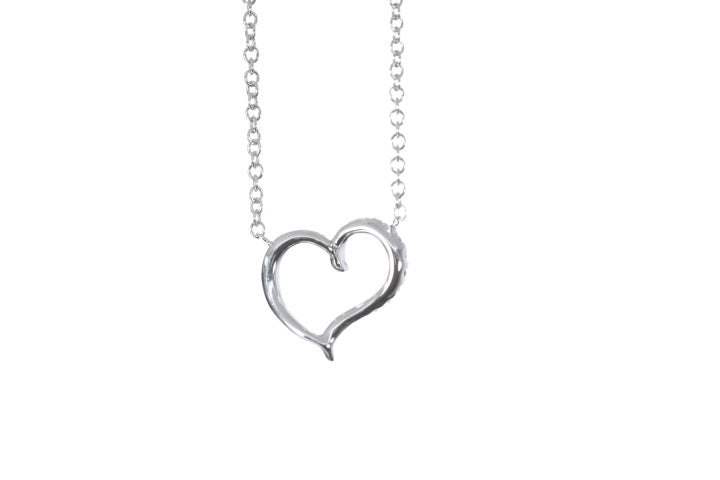 Open Heart Diamond Pendant