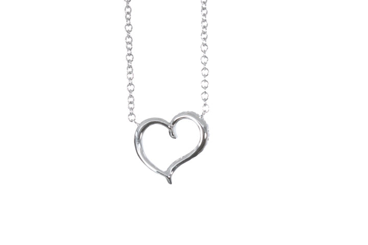 Open Heart Diamond Pendant