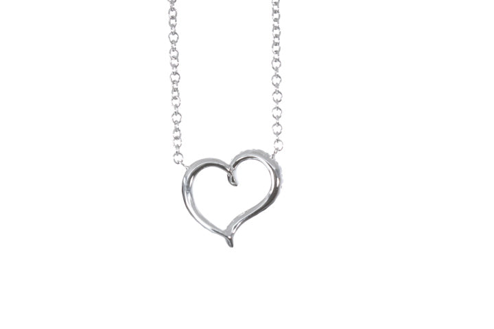 Open Heart Diamond Pendant