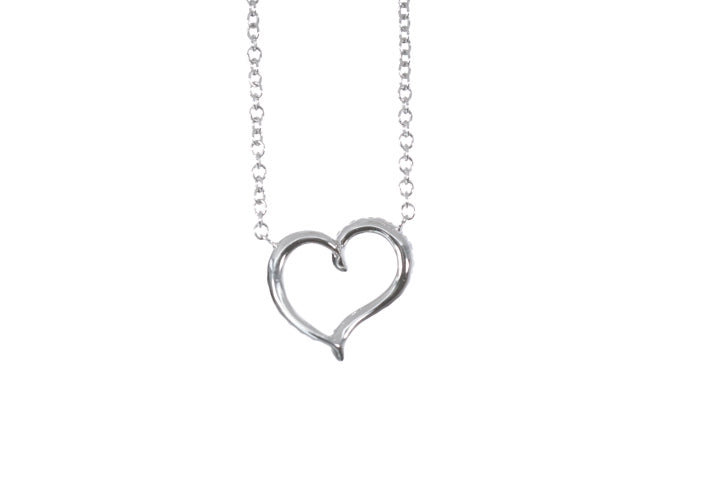 Open Heart Diamond Pendant
