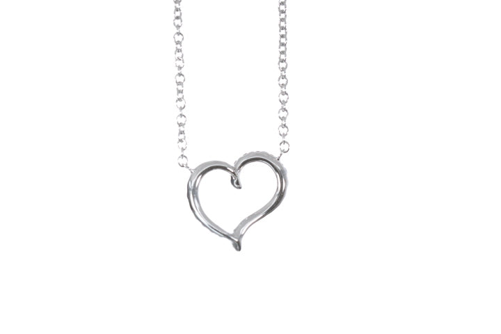 Open Heart Diamond Pendant