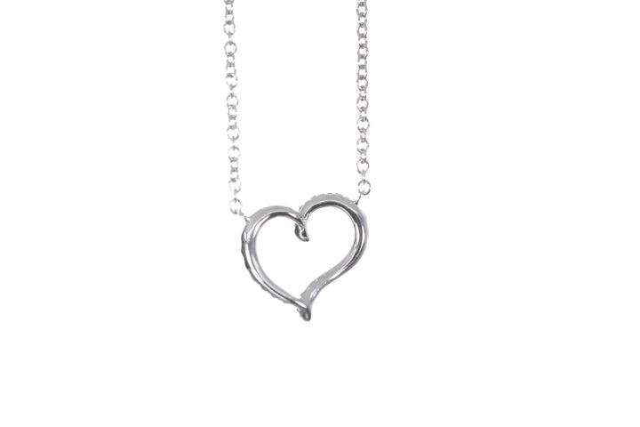 Open Heart Diamond Pendant