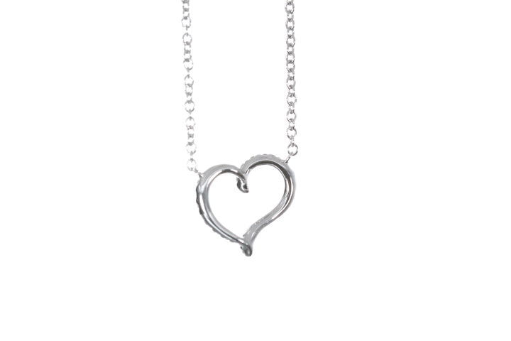 Open Heart Diamond Pendant