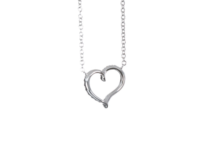 Open Heart Diamond Pendant