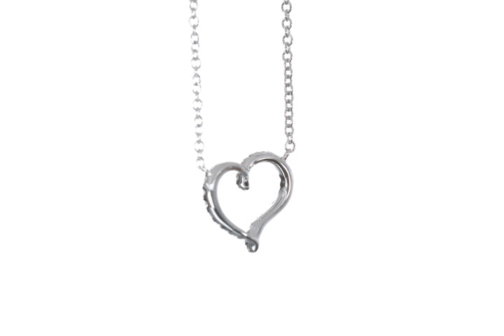 Open Heart Diamond Pendant