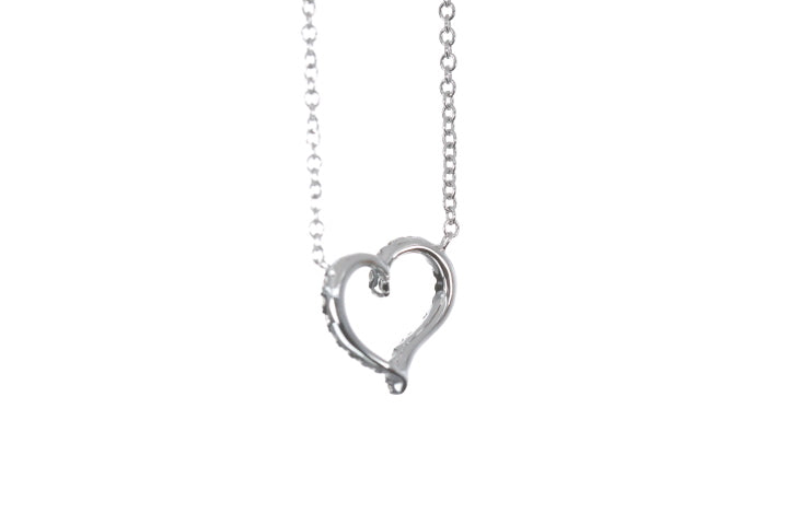Open Heart Diamond Pendant