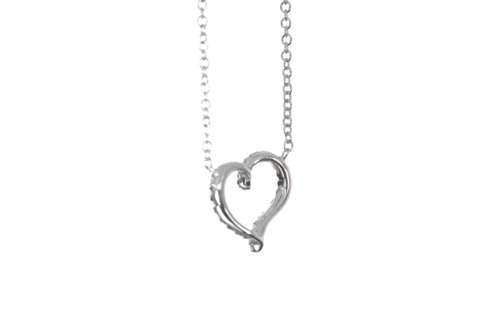 Open Heart Diamond Pendant