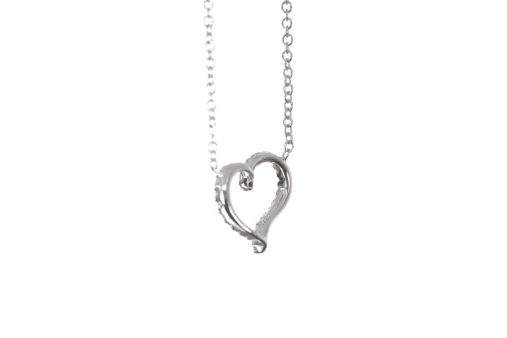 Open Heart Diamond Pendant