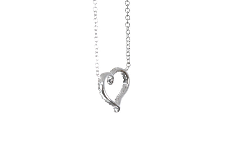 Open Heart Diamond Pendant