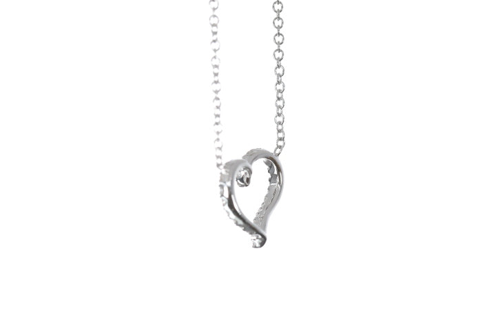 Open Heart Diamond Pendant
