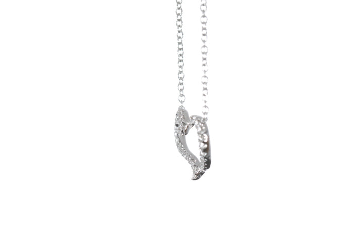 Open Heart Diamond Pendant