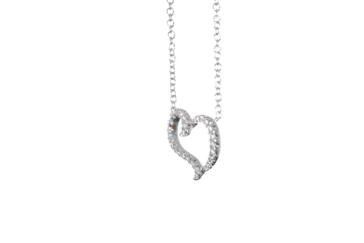 Open Heart Diamond Pendant