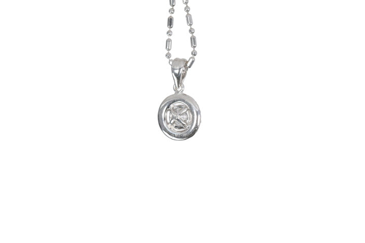 Modern Diamond Halo Pendant