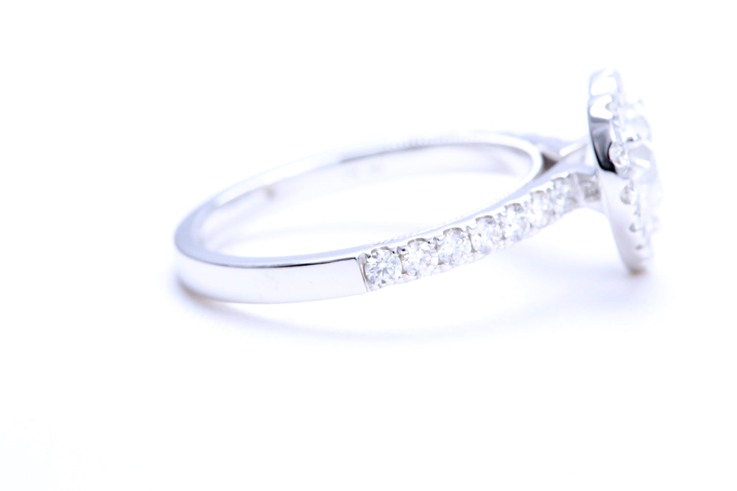 One Carat Heart Shaped Engagement Ring