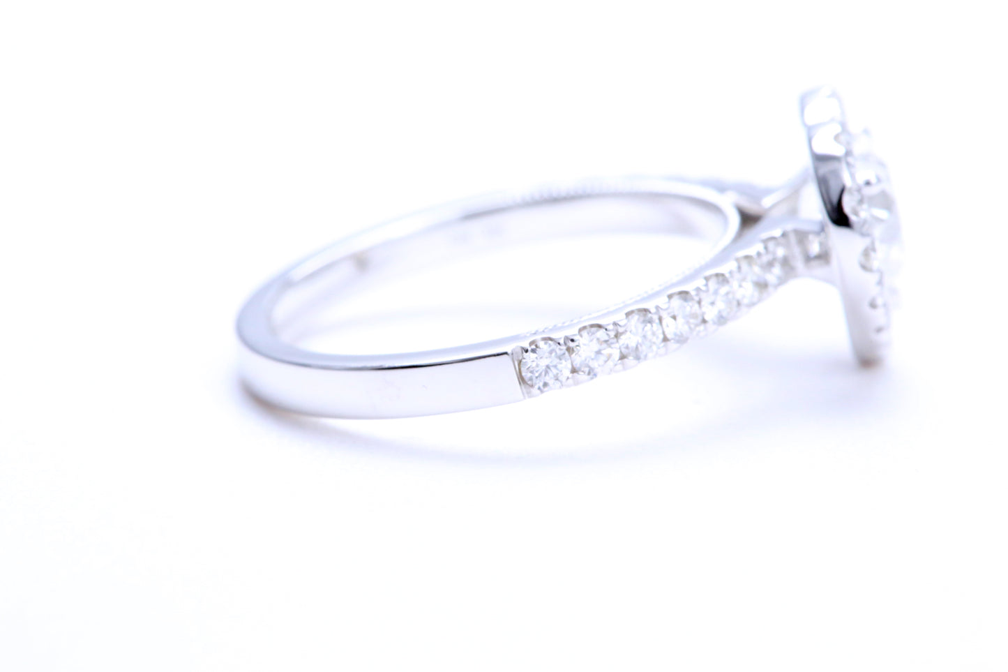 One Carat Heart Shaped Engagement Ring