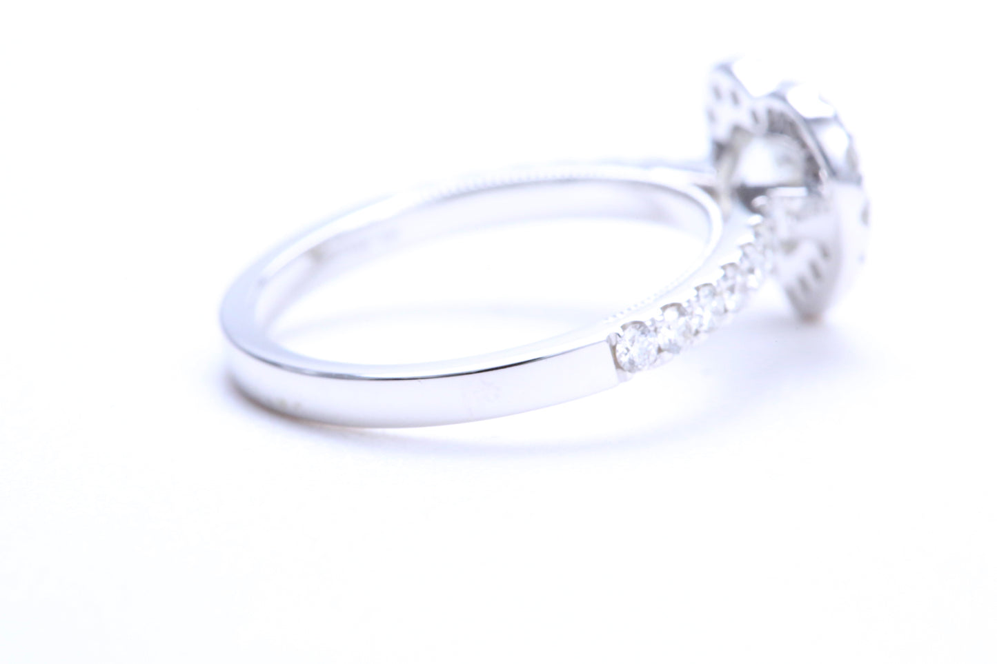 One Carat Heart Shaped Engagement Ring