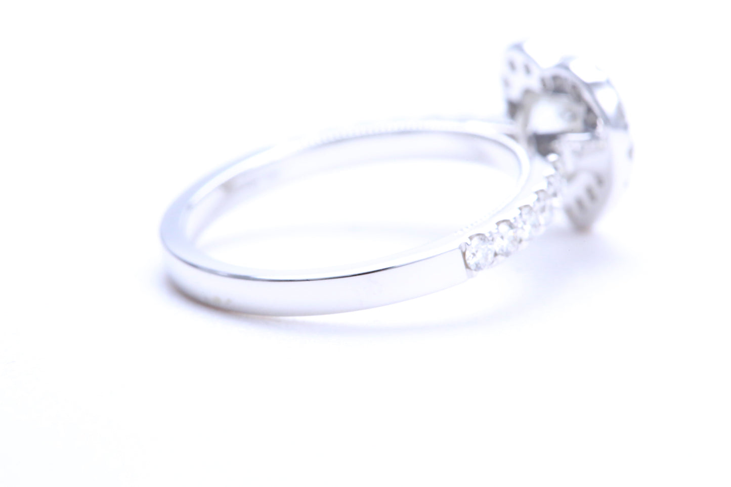 One Carat Heart Shaped Engagement Ring