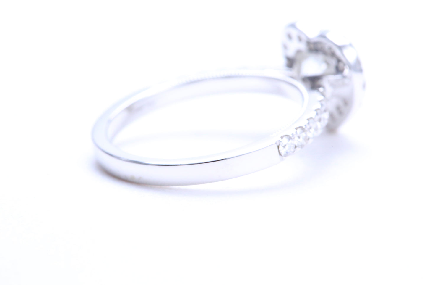 One Carat Heart Shaped Engagement Ring