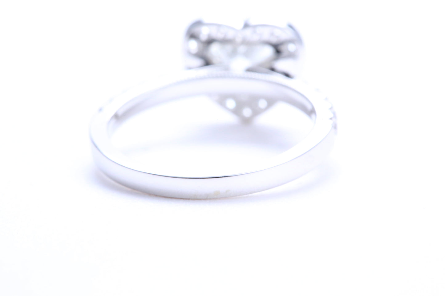 One Carat Heart Shaped Engagement Ring