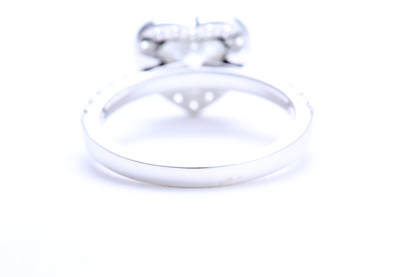 One Carat Heart Shaped Engagement Ring