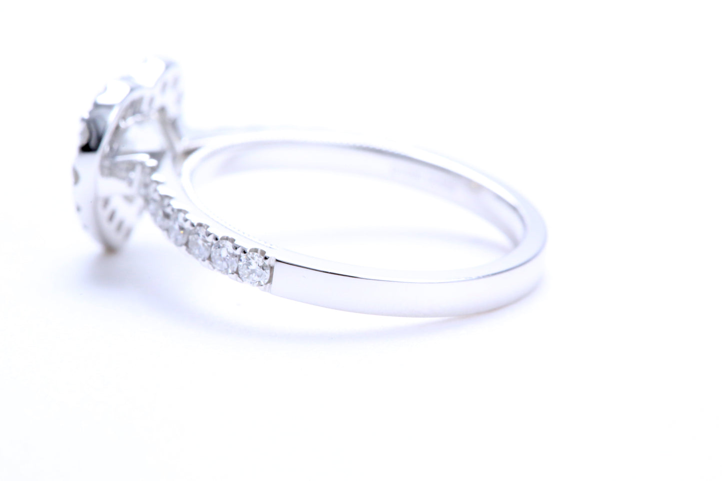 One Carat Heart Shaped Engagement Ring