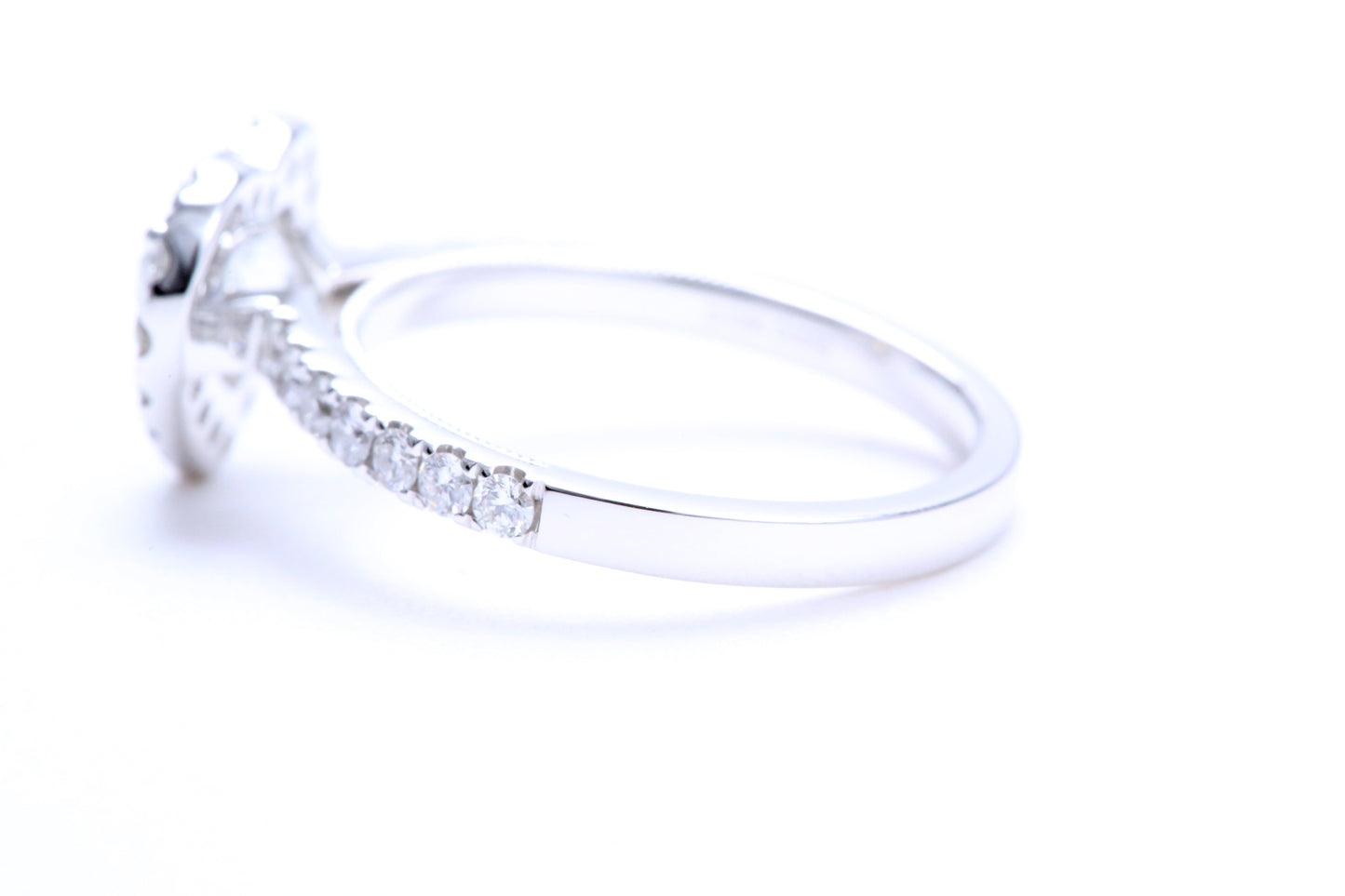One Carat Heart Shaped Engagement Ring