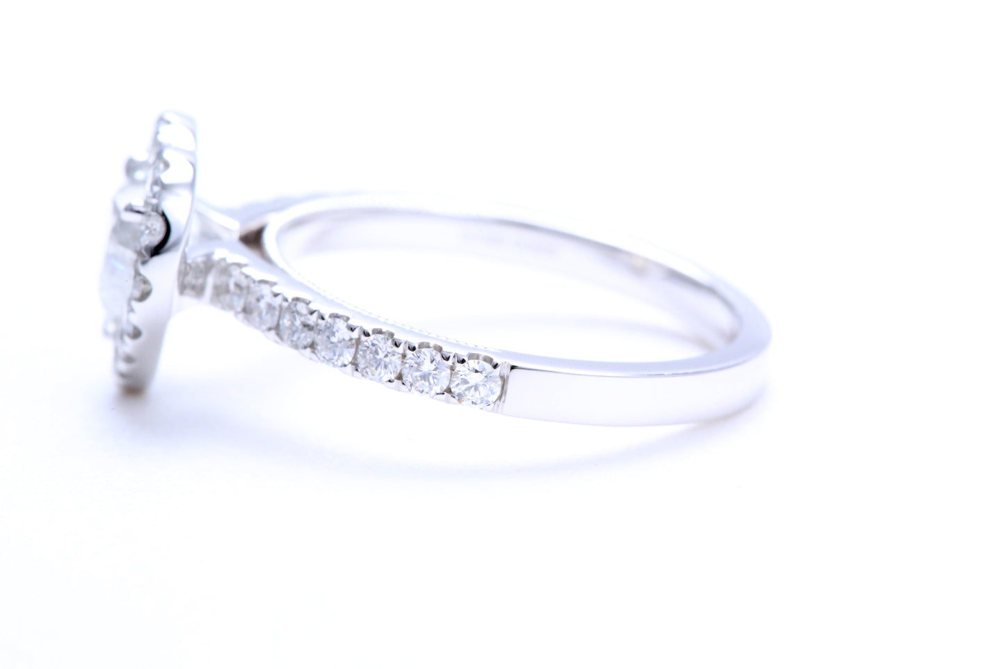 One Carat Heart Shaped Engagement Ring