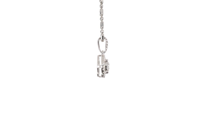 Modern Diamond Halo Pendant