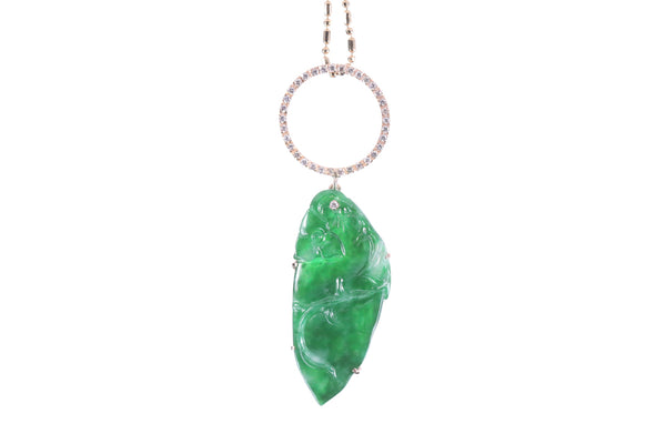 Jadeite Chili Pendant