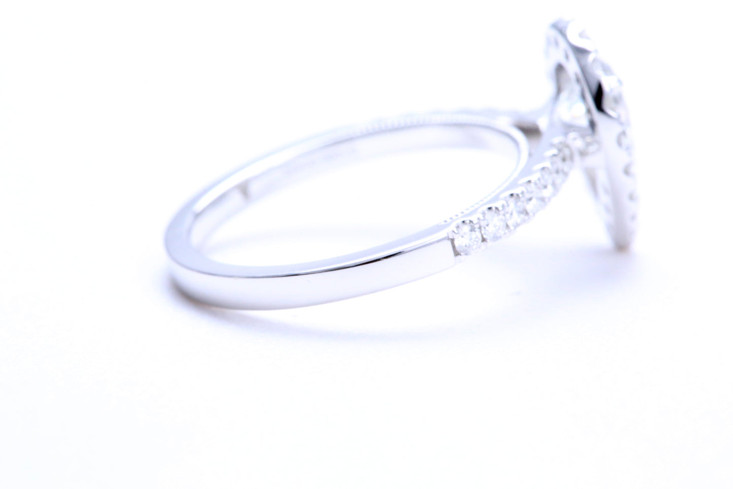 One Carat Pear Shaped Engagement Ring