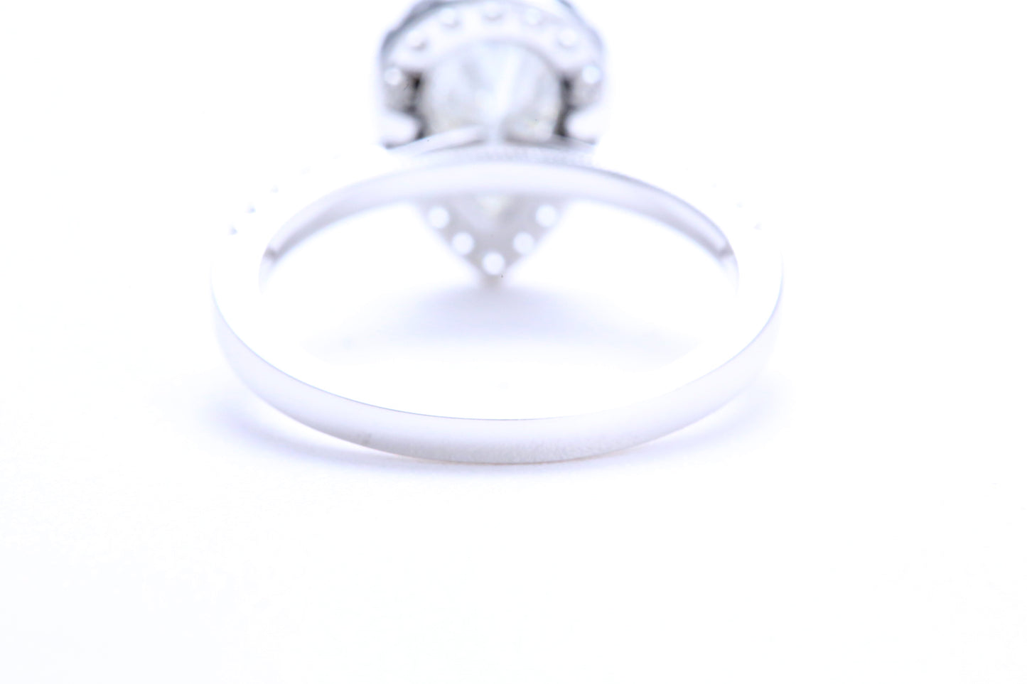 One Carat Pear Shaped Engagement Ring