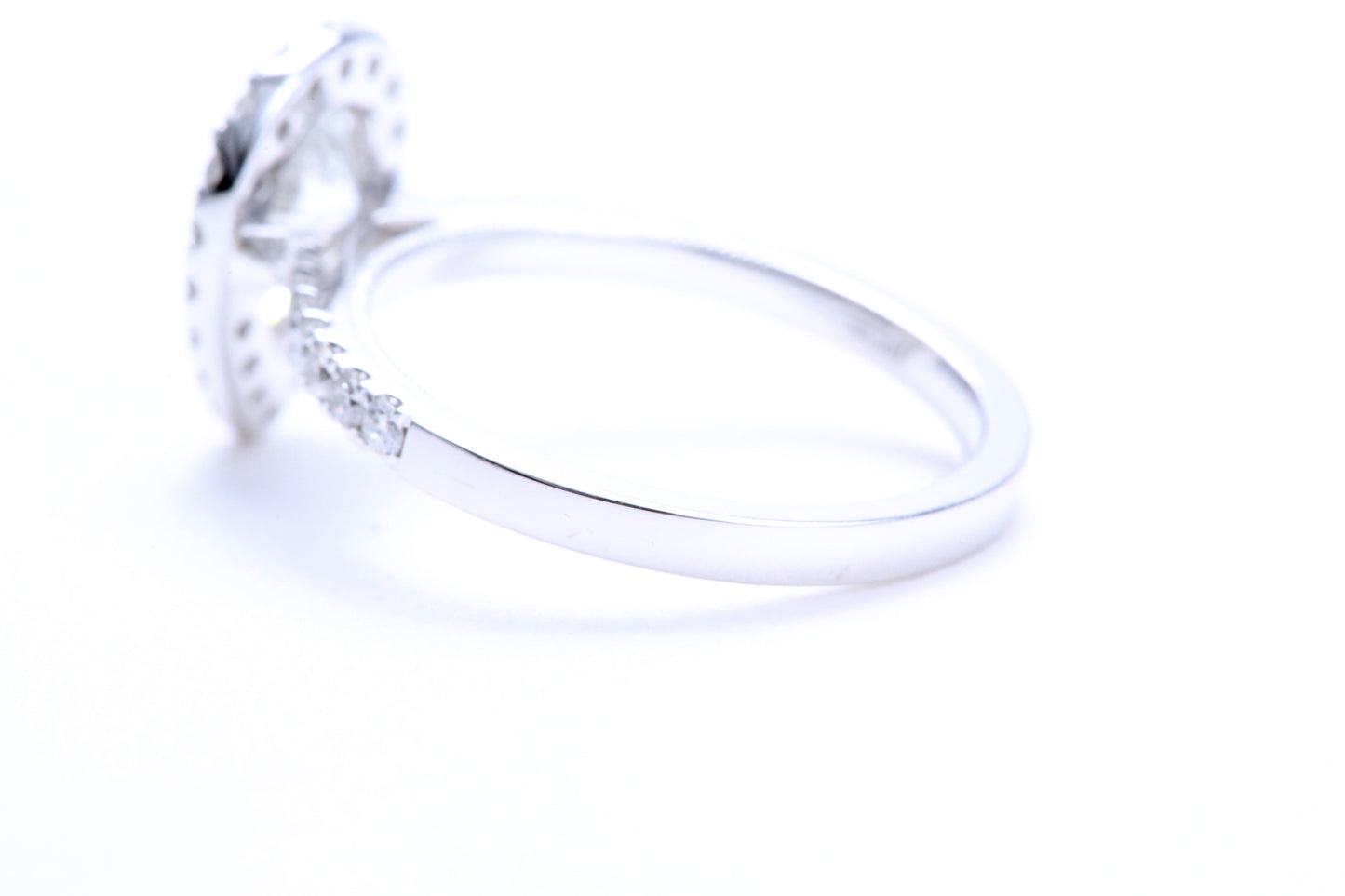 One Carat Pear Shaped Engagement Ring