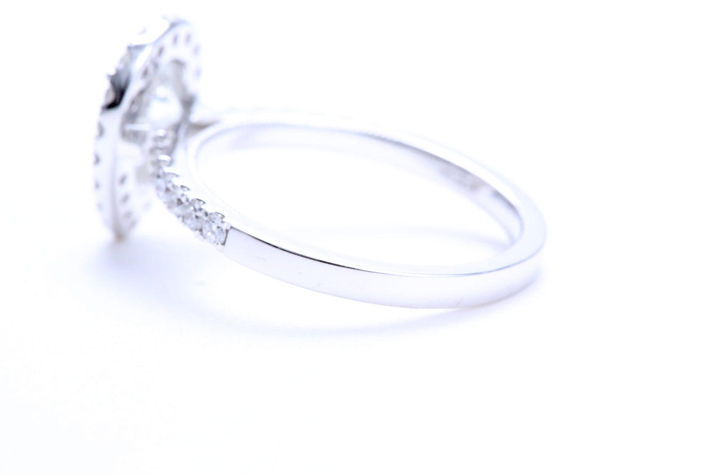 One Carat Pear Shaped Engagement Ring