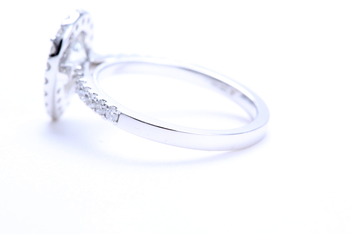One Carat Pear Shaped Engagement Ring