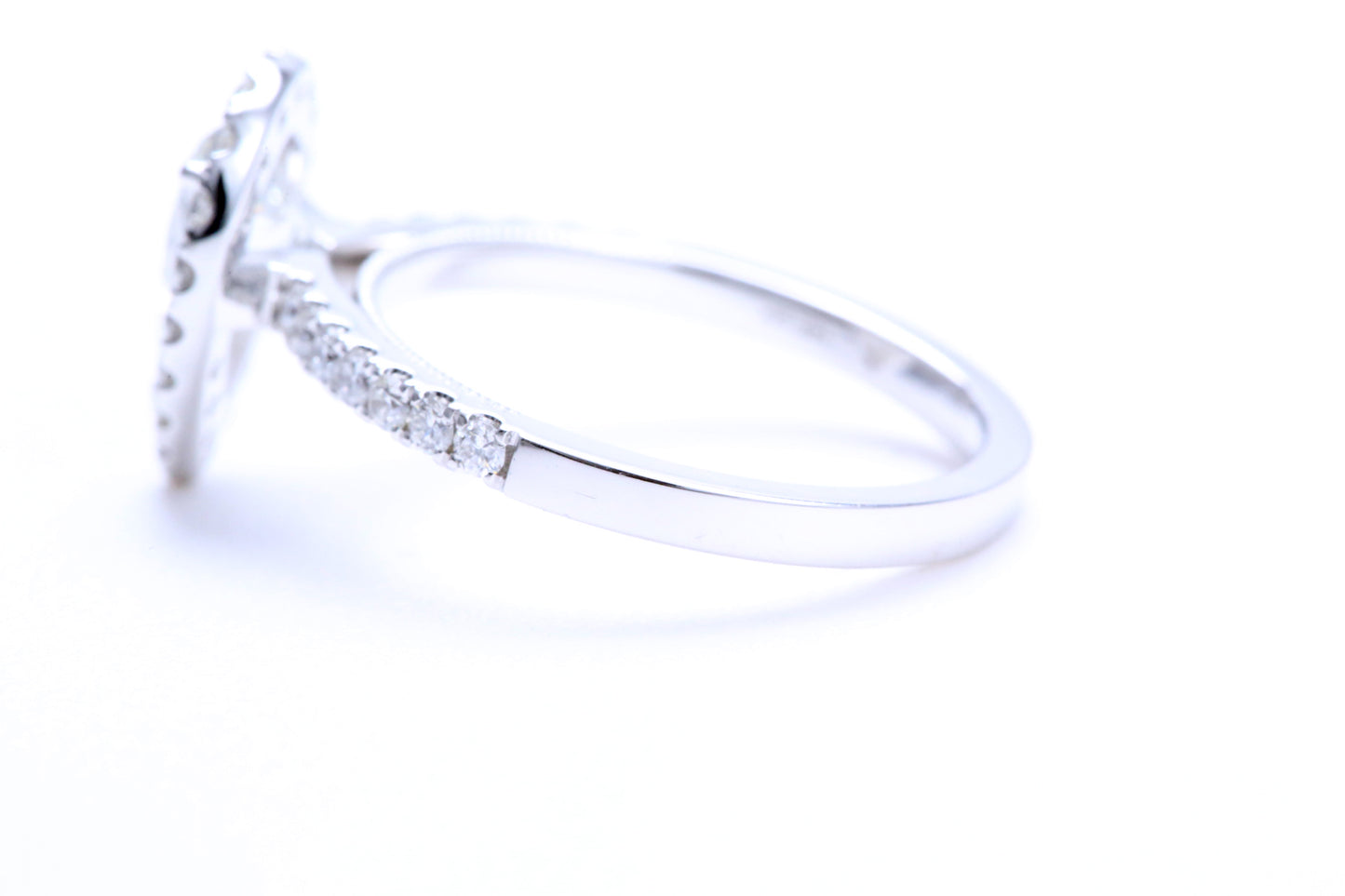 One Carat Pear Shaped Engagement Ring