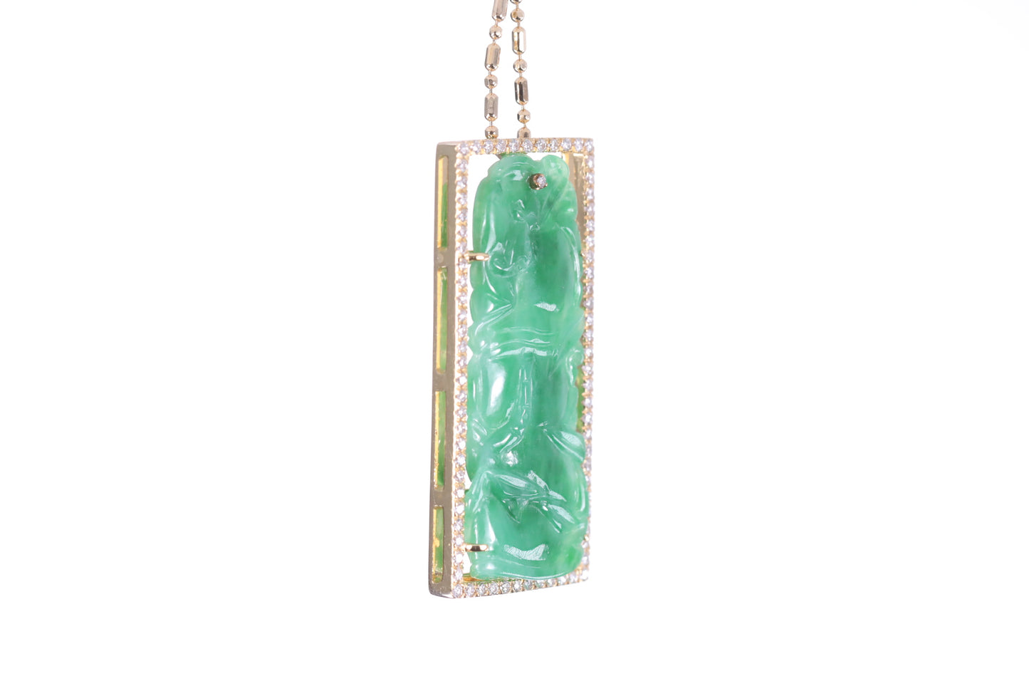 Jadeite Bamboo Pendant