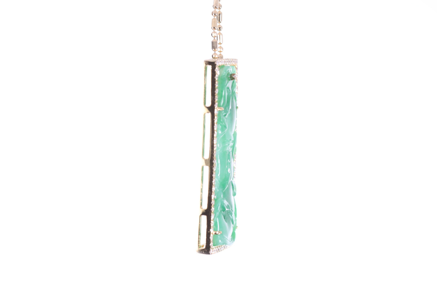 Jadeite Bamboo Pendant