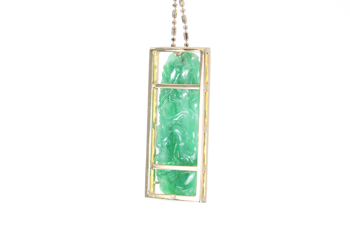 Jadeite Bamboo Pendant