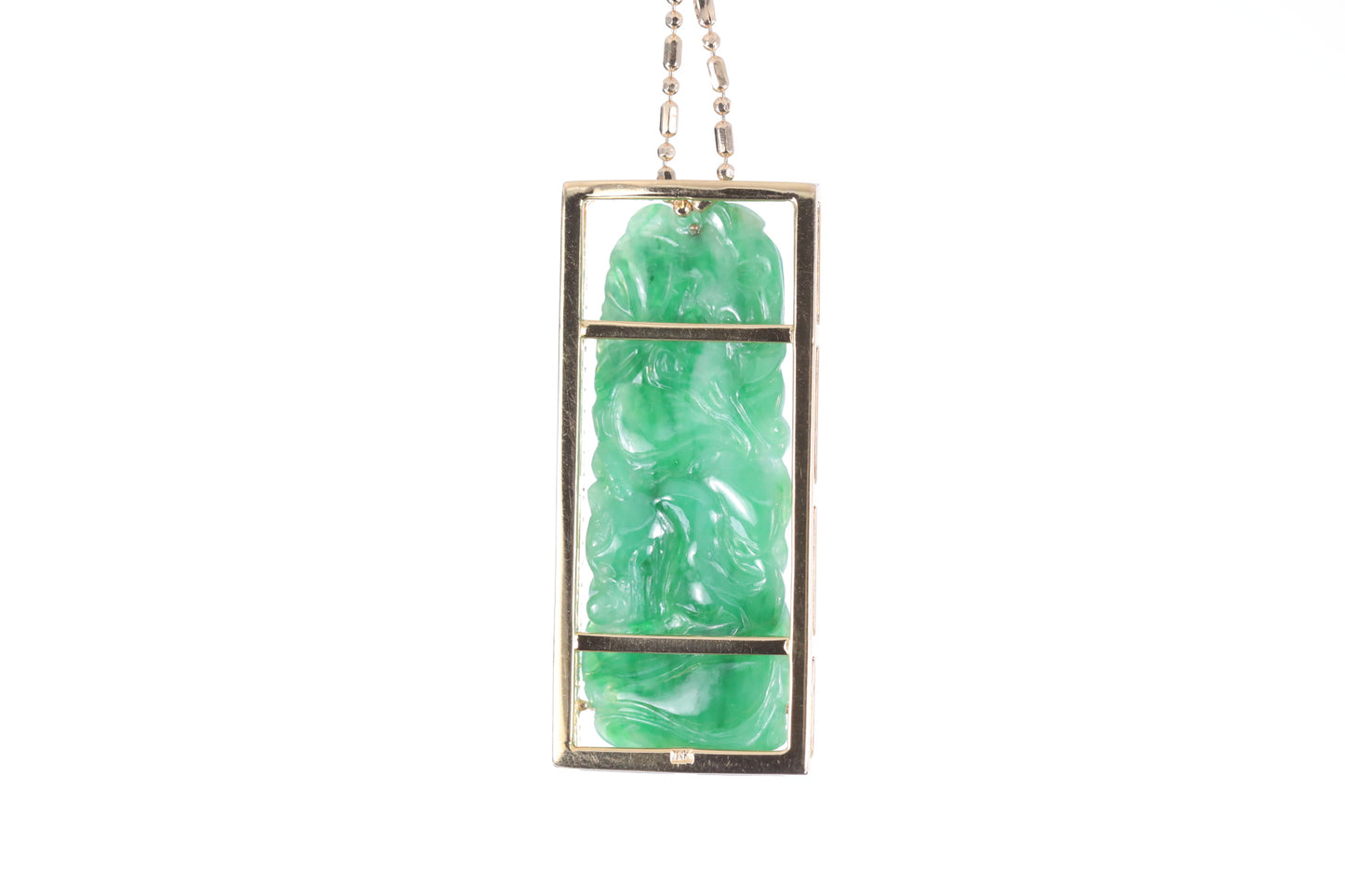 Jadeite Bamboo Pendant